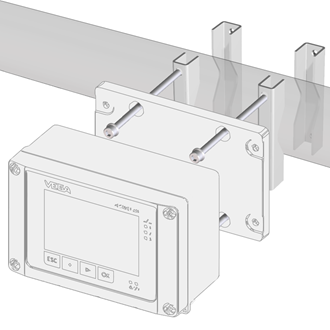 Rohrmontage für VEGADIS Serie 80 / VEGAMET Serie 800