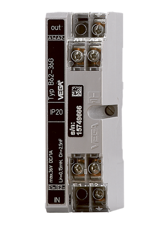 Overvoltage protection B 62-36 G - Overvoltage arrester for supply and signal cables in 4 … 20 mA circuits