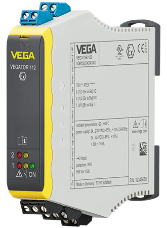 VEGATOR 112 - Unité de commande 2 canaux selon NAMUR (IEC 60947-5-6) pour la détection de niveau
