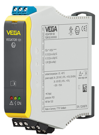 VEGATOR 131 - Enkelkanaals regelaar voor niveaudetectie van conductieve elektrodes