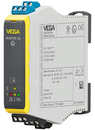 VEGATOR 132 - Dubbelkanaals regelaar voor niveaudetectie van conductieve elektrodes