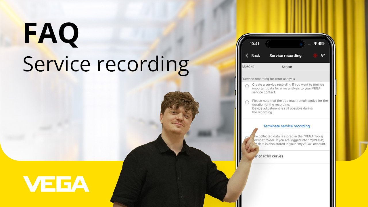 Crear registro de servicio con la app VEGA Tools - Preguntas frecuentes