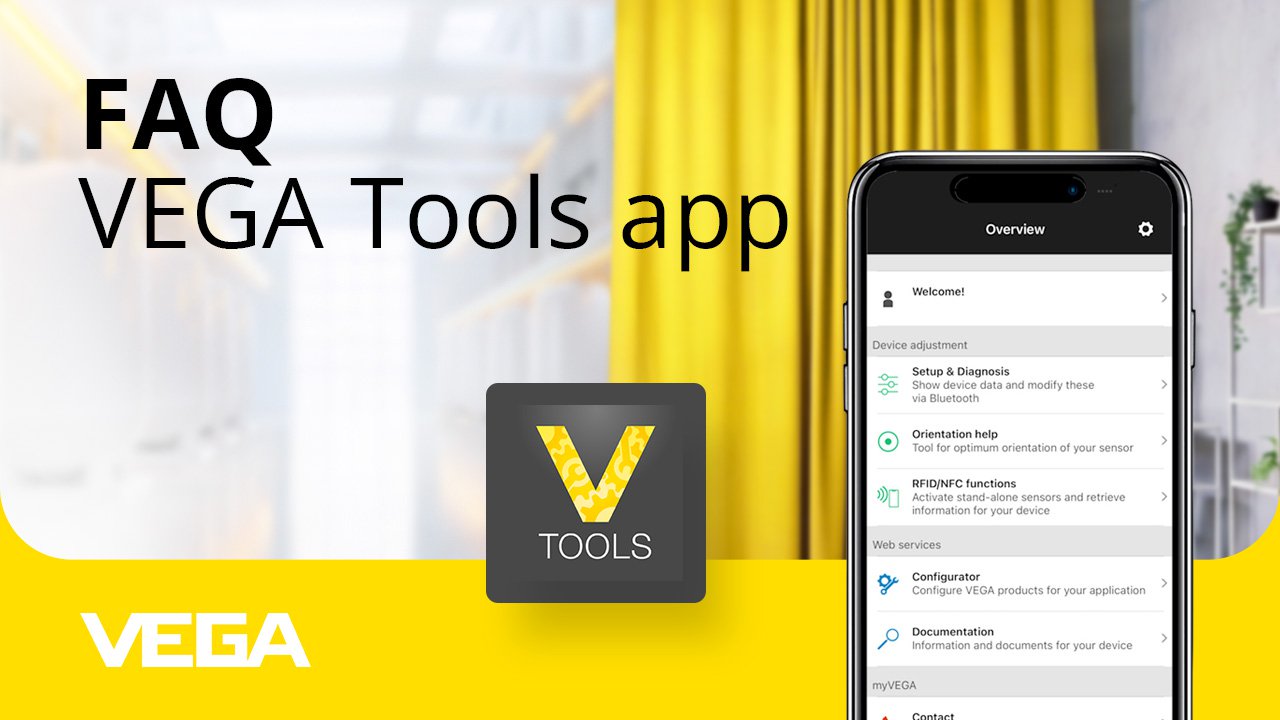 Resumen de funciones de la app VEGA Tools - Preguntas frecuentes